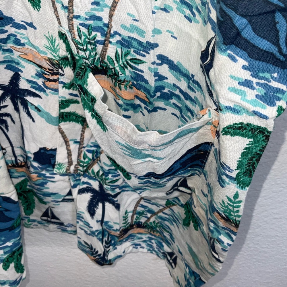 Emerson Fry Naja Caftan Coastal Print Mini Dress - Picture 4 of 8